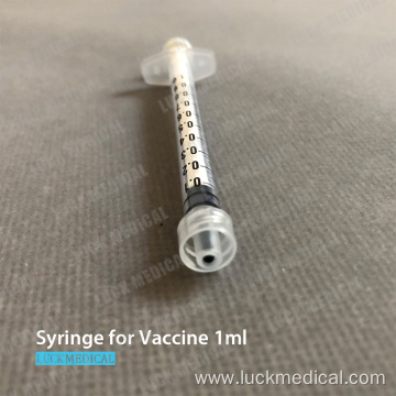 Plastic Syringe for Vaccine 1ml